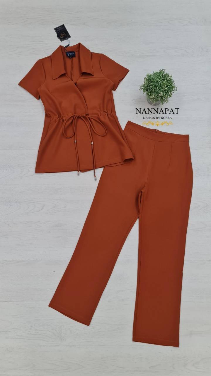 เสื้อกระดุมหน้า มีเชือกรูดผูก