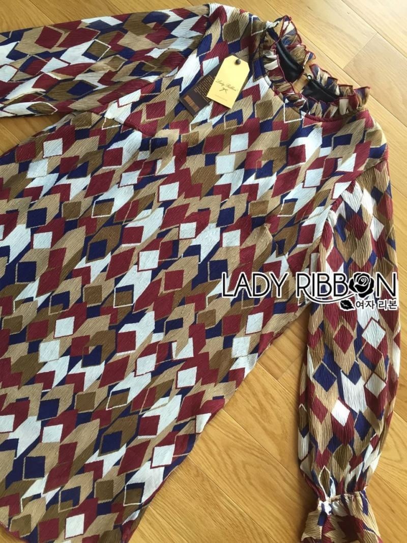 Chiffon Dress เดรสผ้าชีฟองพิมพ์ลายกราฟฟิก