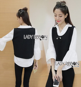 Black and White Cotton Lady Ribbon