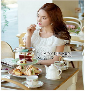 Lady Ribbon Silk Mini Dress ขายส่งมินิเดรส