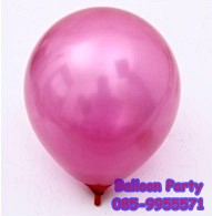 ลูกโป่งสวรรค์ทรงกลมสีมุก สีชมพูมะเหมี่ยว พาสเทล Latex Metalic Color Balloon แพคละ 20 ใบ