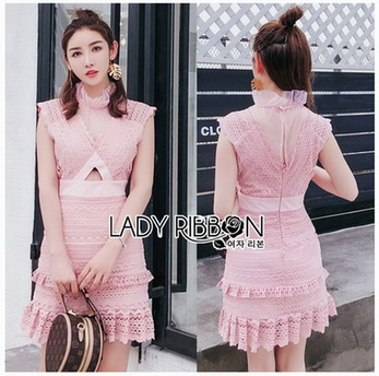 Lace Mini Dress เดรสสั้นผ้าลูกไม้
