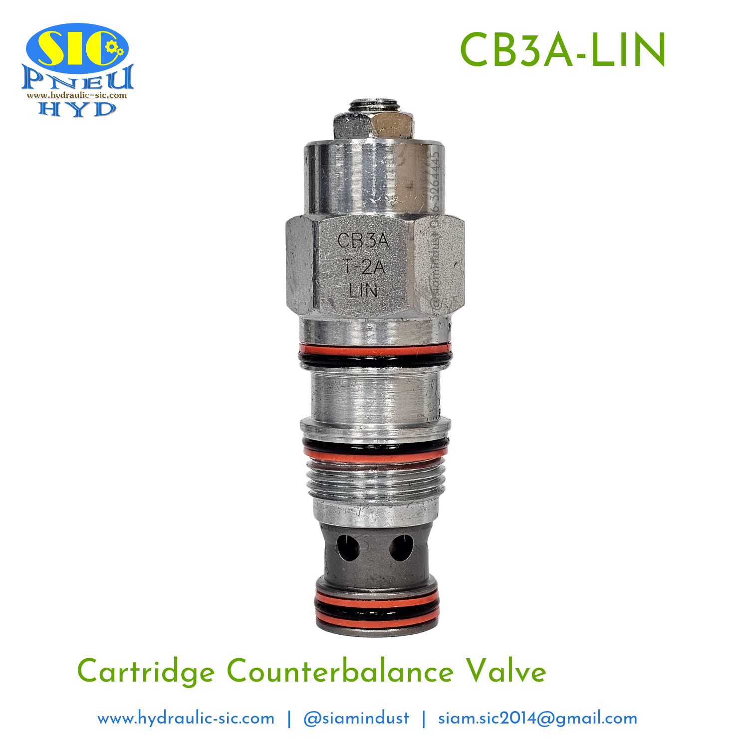 CB3A-T2A-LIN Cartridge Counterbalance Valve (สเปคเทียบ CBEA-LIN ของ SUN Hydraulic)