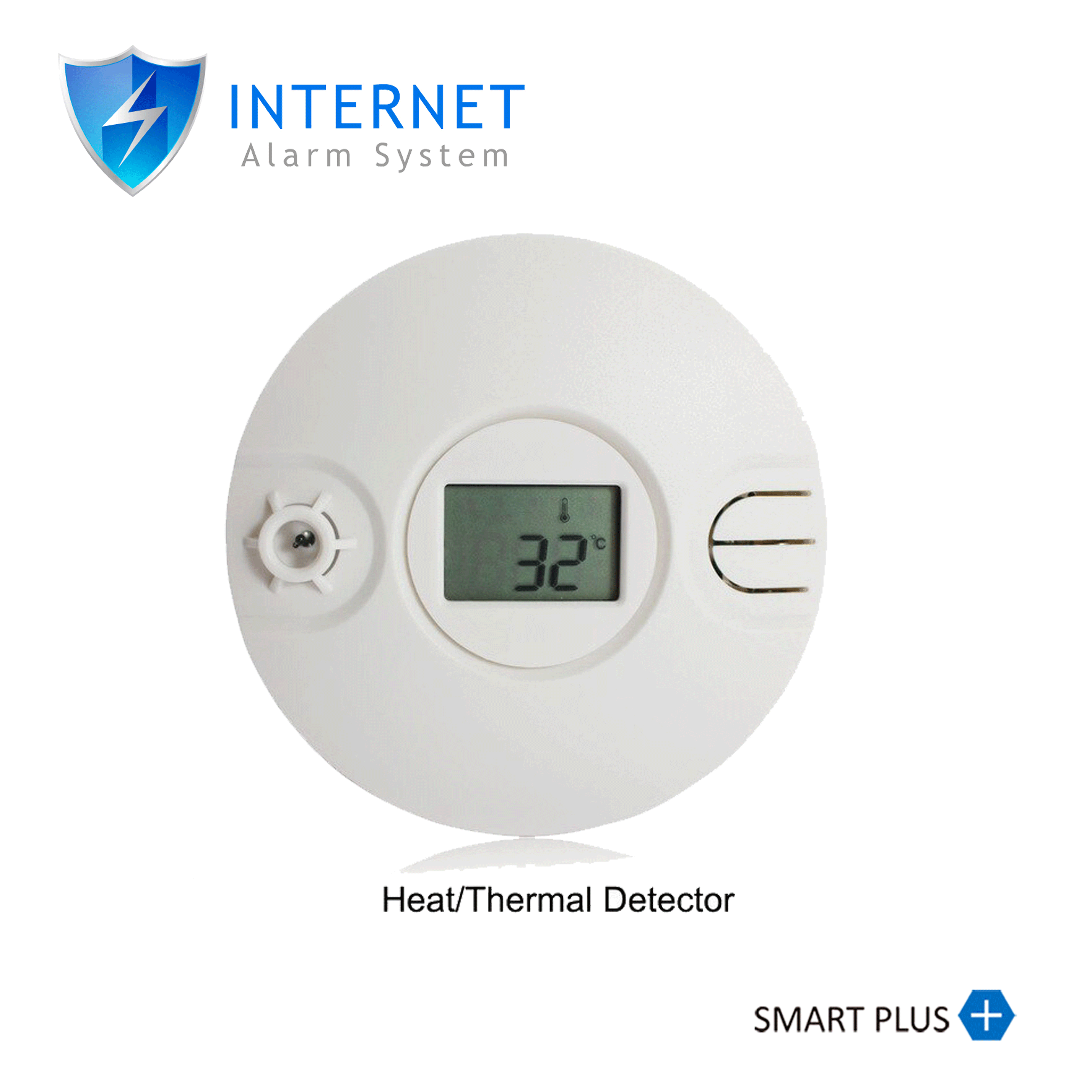 ตัวตรวจจับ อุณหภูมิ ความร้อน แบบไร้สาย ( หาจอ LCD แสดงตัวเลขอุณหภูมิ) HEAT-THERMAL DETECTOR
