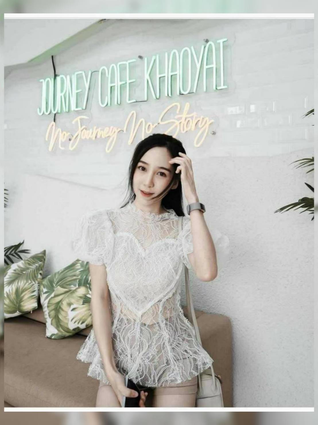 เสื้อผ้าลูกไม้ ซิปหลัง