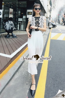 SS18010916 Seoul Secret Say's... Pleaty Layer Chic Jumpsuit Material : ทรงสวยดูไฮด้วยทรงจั้มสูทกางเกงขายาว