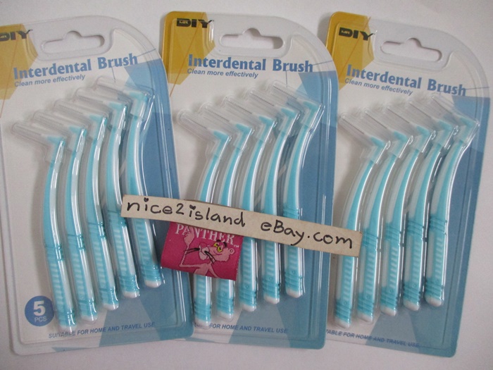 แปรงซอกฟันสำหรับคนใส่เหล็กดัดฟัน 15 อัน 15pcs Clean Tooth Floss Head Hygiene Dental Plastic Interdental Brush Toothpick