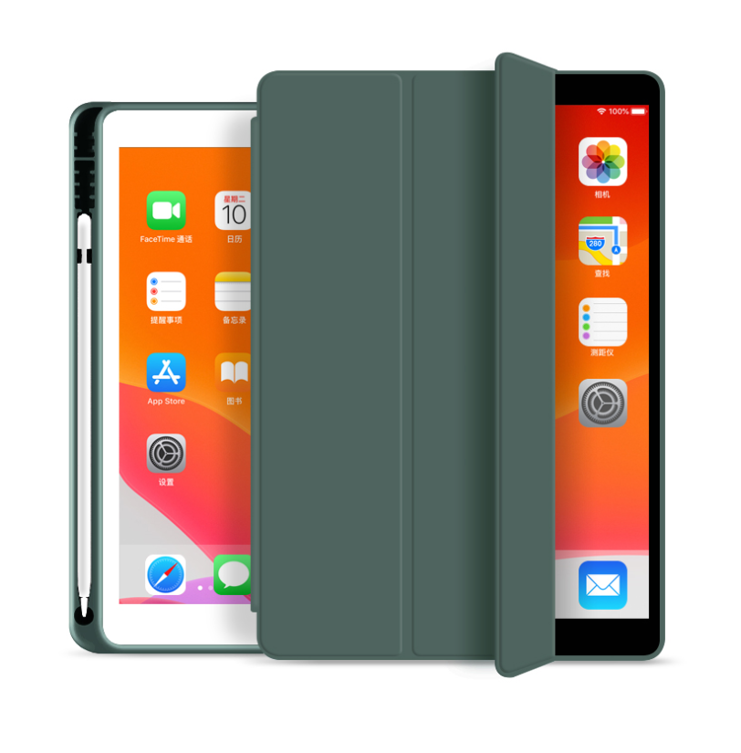 Smart Case สีเขียวเข้ม (มีที่เก็บปากกา) - เคส iPad Air 3 / Pro 10.5"