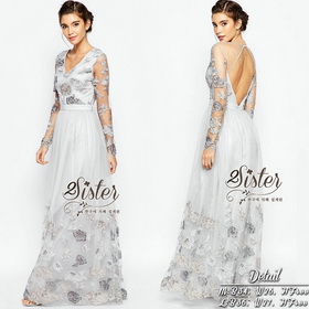 เสื้อผ้า Modern Beauty Dress แม็กซี่เดรสลุคแฟชั่นสวยหรู