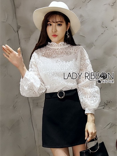 เสื้อผ้าลูกไม้สีขาวสไตล์คลาสสิกสุดหวาน