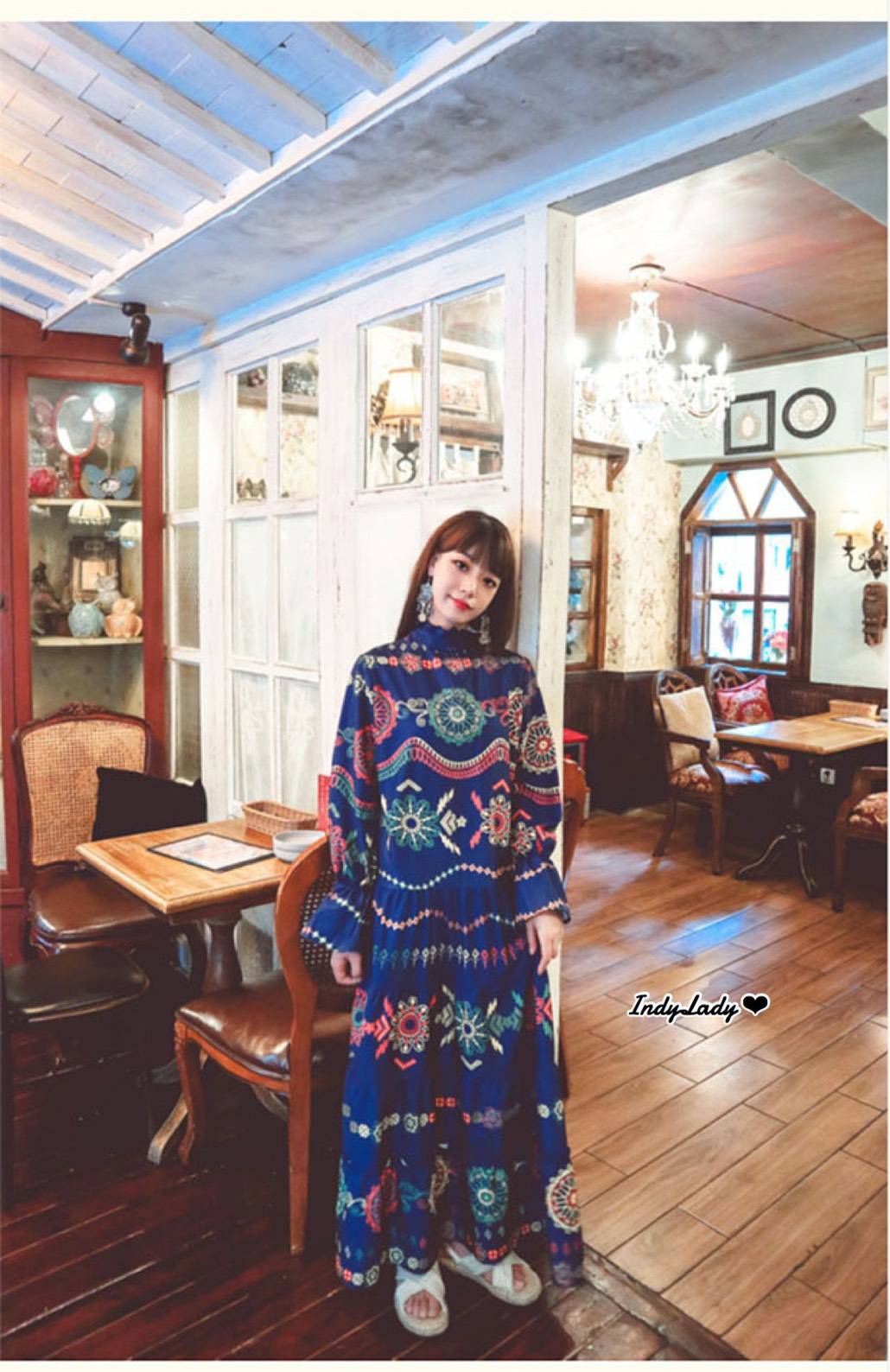 Maxi Dress แขนยาว 5