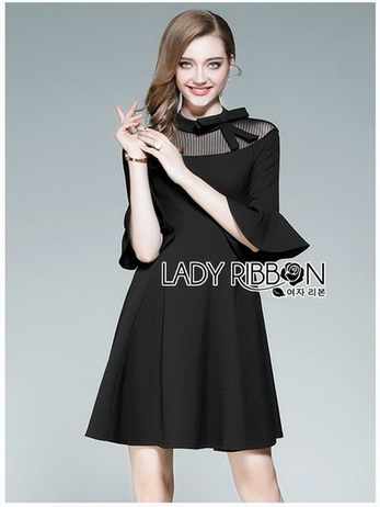 Lady Ribbon เดรสสีดำแต่งริบบิ้น