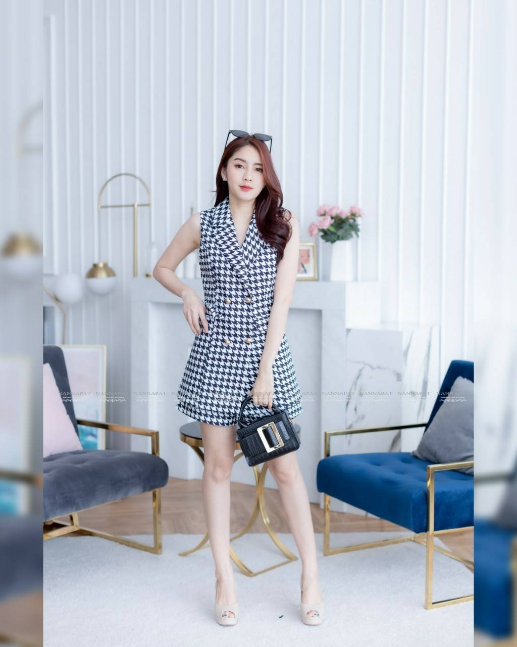 เสื้อกระดุมหน้าลายชืโนริ