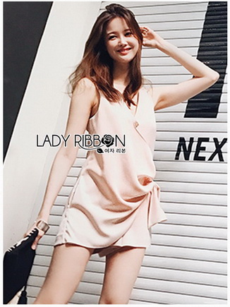 Playsuit Lady Ribbon เพลย์สูทจับเดรป