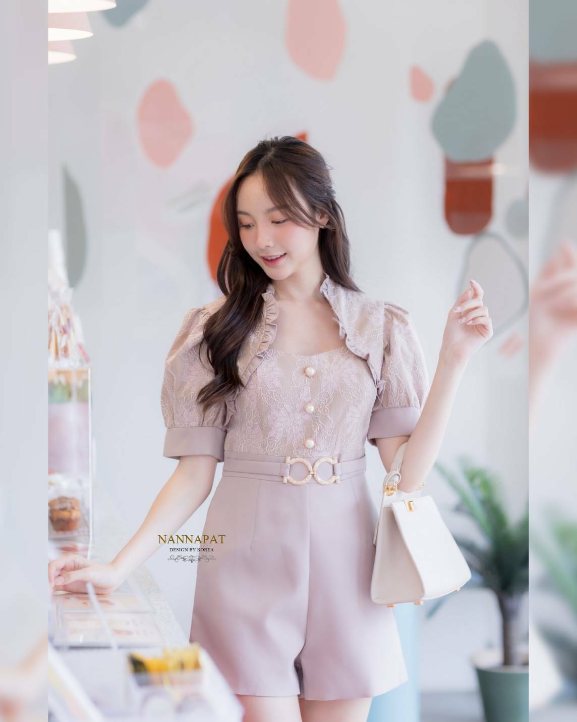 เพลสูทแต่งอะไหล่-กระดุมสวย