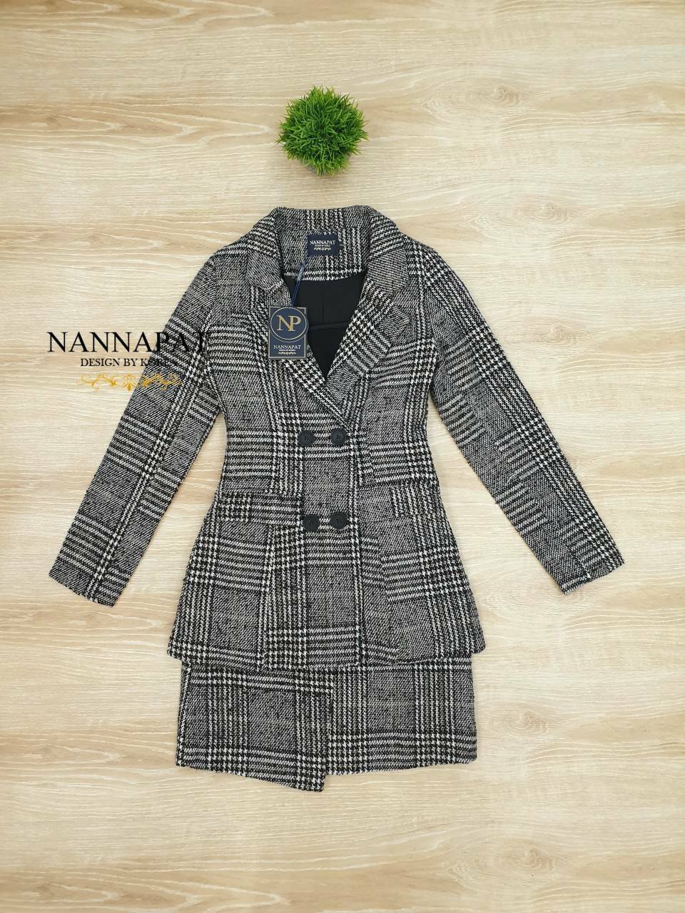 เสื้อกระดุมหน้า มีกระเป๋าข้าง