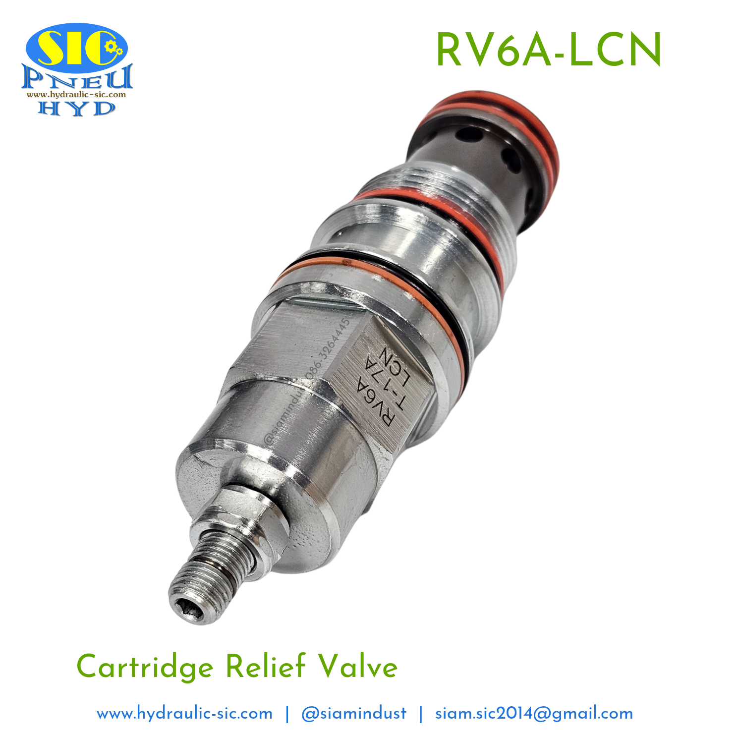 RV6A-T17A-LCN Cartridge Relief Valve เทียบ SUN Hydraulic รุ่น RVGA-LCN
