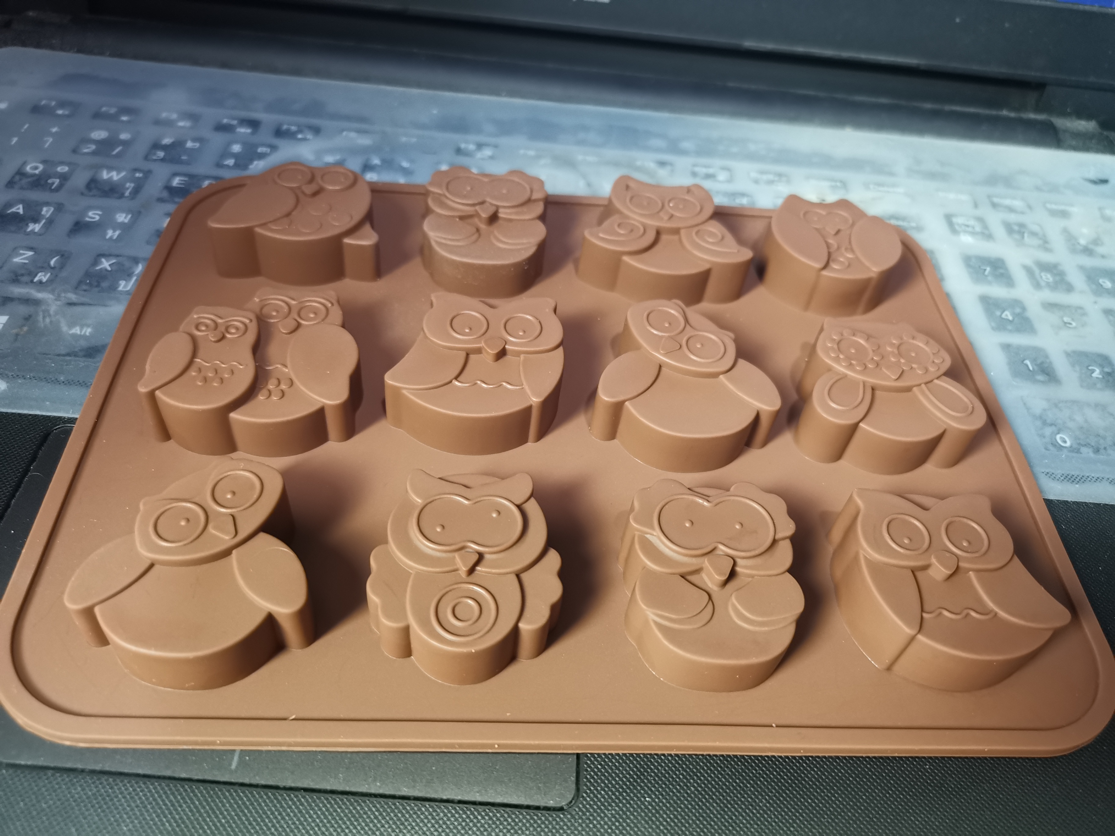 ครอบครัวนกฮูก แม่พิมพ์ซิลิโคน