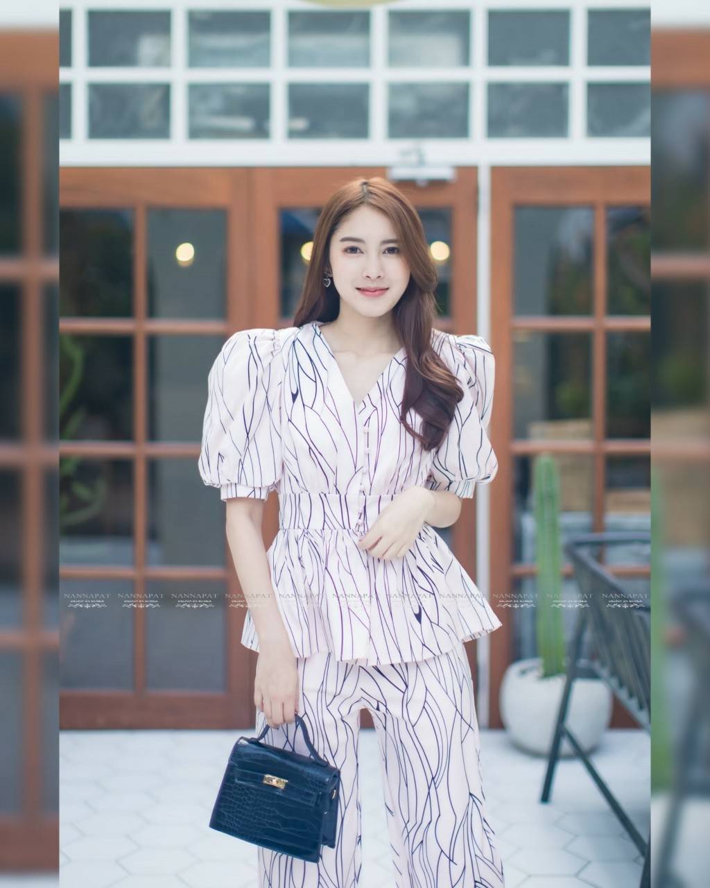 เสื้อกระดุมหน้า แขนเจ้าหญิงสวย