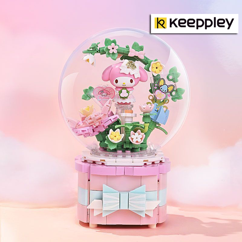 (สินค้าลิขสิทธิ์แท้) ชุดตัวต่อการ์ตูน My Melody x Keeppley