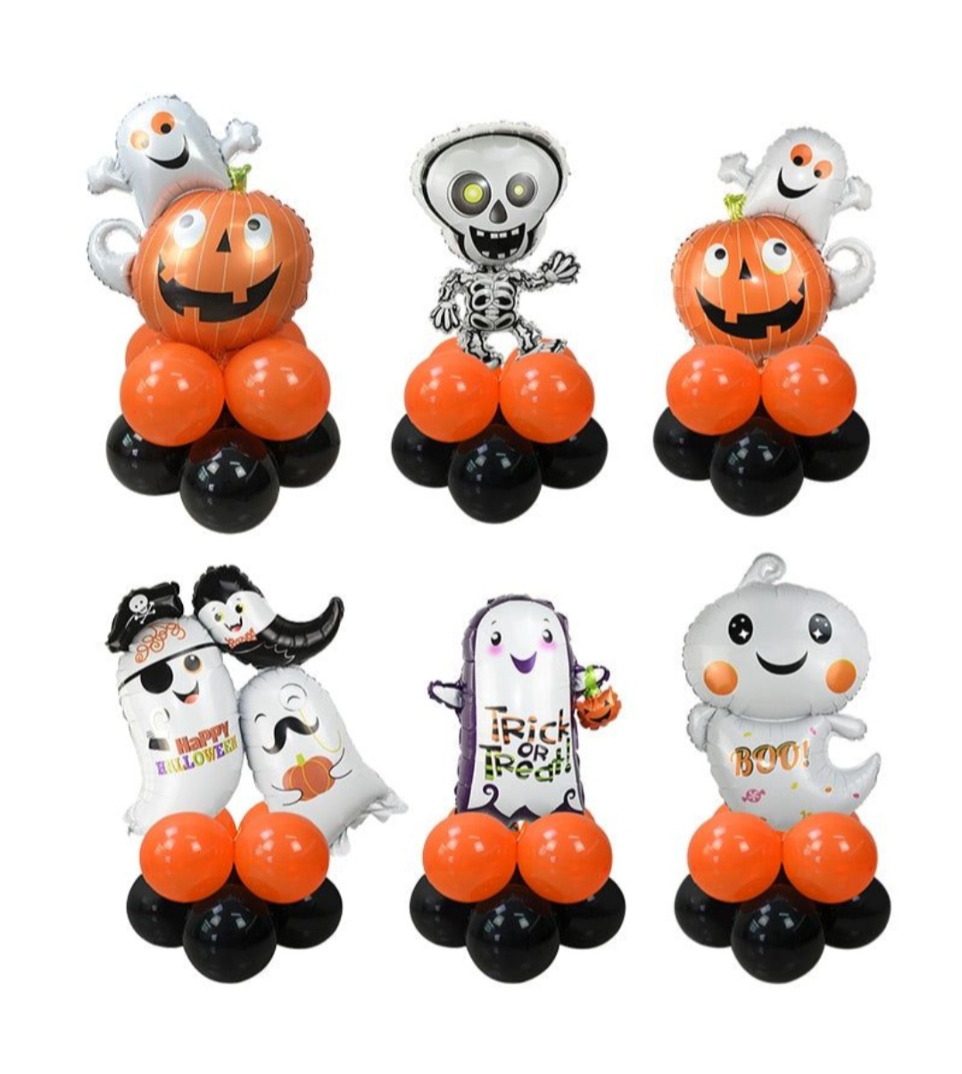 ลูกโป่งวันฮาโลวีน แบบตั้งพื้น 2 ชั้น Halloween Balloons