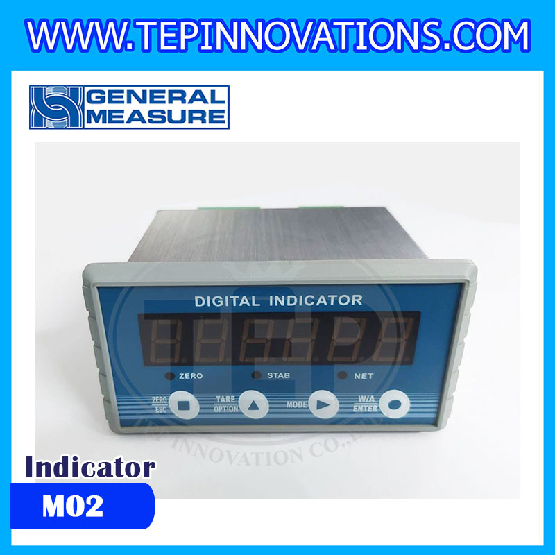 หัวอ่านคอนโทรลแสดงค่าน้ำหนัก Weighing indicator&Controller หัวอ่านControl ยี่ห้อ General Measure รุ่น M02
