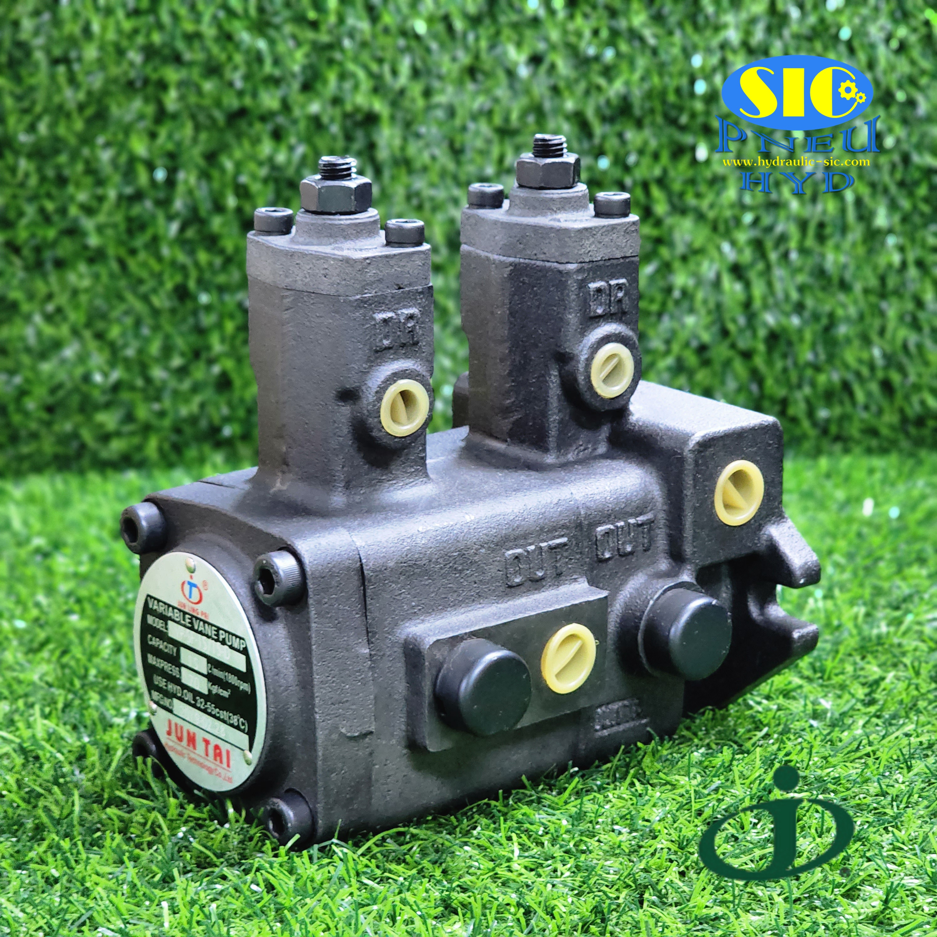 VP-DF1515,2020,3030,4040-D : Double Variable Vane Pump , ปั้มไฮดรอลิค2ตอนแบบใบพัด ปรับค่าได้ JUNTAI