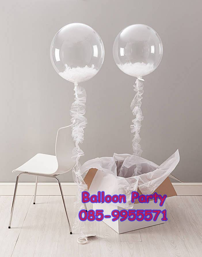ลูกโป่งใสขนาด 24 นิ้ว สินค้านำเข้าของอเมริกา ยี่ห้อ Qualatex
