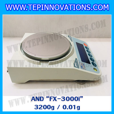 เครื่องชั่ง3200กรัม เครื่องชั่งน้ำหนัก3200กรัม เครื่องชั่งละเอียดสูง3200g เครื่องชั่งน้ำหนัก3200g ตาชั่งกรัม กิโลดิจิตอลกรัม3200 เครื่องชั่งทศนิยม 2 ตำแหน่ง ความละเอียด 0.01g AND FX-3200g/0.01g จานชั่งขนาดเส้นผ่าศูนย์กลาง150 mm.