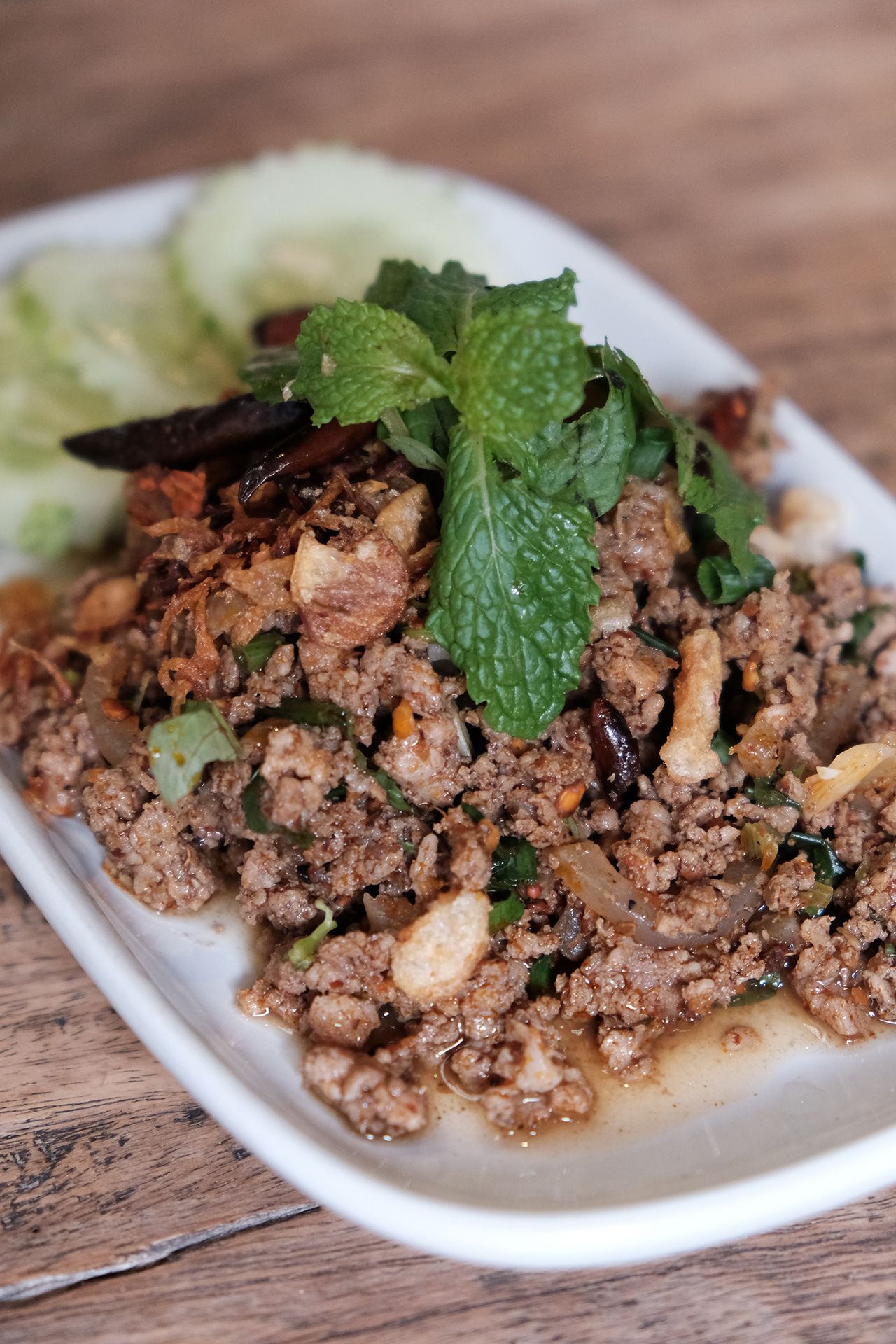 พริกลาบลุงสุข (แผง10ชิ้น) สำหรับเนื้อ (150 กรัม) พริกลาบเหนือ เชียงราย