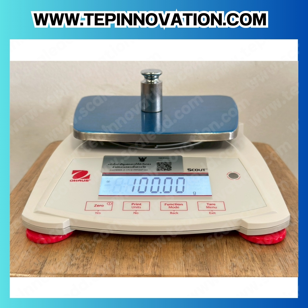 เครื่องชั่งดิจิตอล ทศนิยม 2 ตำแหน่ง พิกัด 2200g x0.01g เครื่องชั่งละเอียดสูง 2200g เครื่องชั่งน้ำหนัก 2200g ตาชั่ง 2200 กรัม พิกัดน้ำหนัก 2200 g ความละเอียด 0.01 g ยี่ห้อ OHAUS รุ่น SPX2202 (เครื่องชั่งตรวจรับรองจากสำนักงานกลางชั่งตวงวัด)