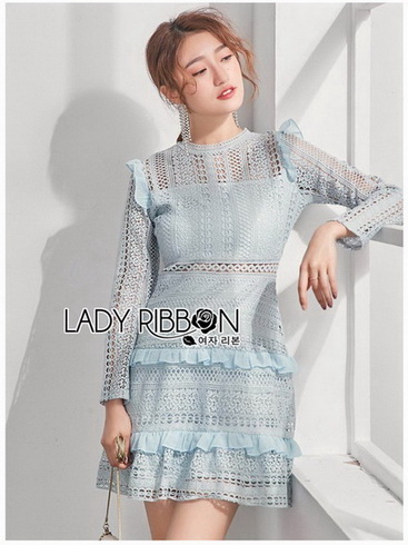 เดรสผ้าลูกไม้สีพาสเทล