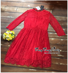 Maxi Dress เดรสผ้าลูกไม้งานแบรนด์แฟชั่นเกาหลี