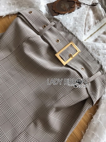 Mini Dress มินิเดรสผ้าลายสก็อต