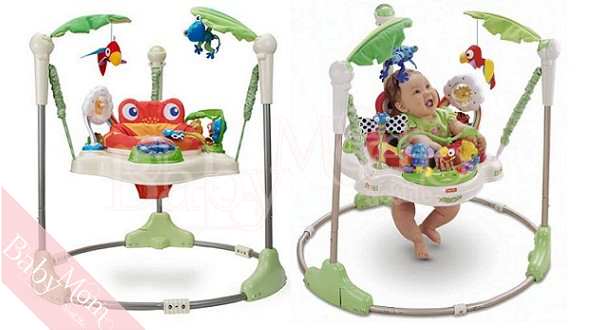 Jumper Rain Forest จัมเปอร์ รุ่นกบ เก้าอี้กระโดด 360 องศา ของเล่นเสริมพัฒนาการ พร้อมเสียงเพลงดนตรีสนุกน่ารัก nontoxic