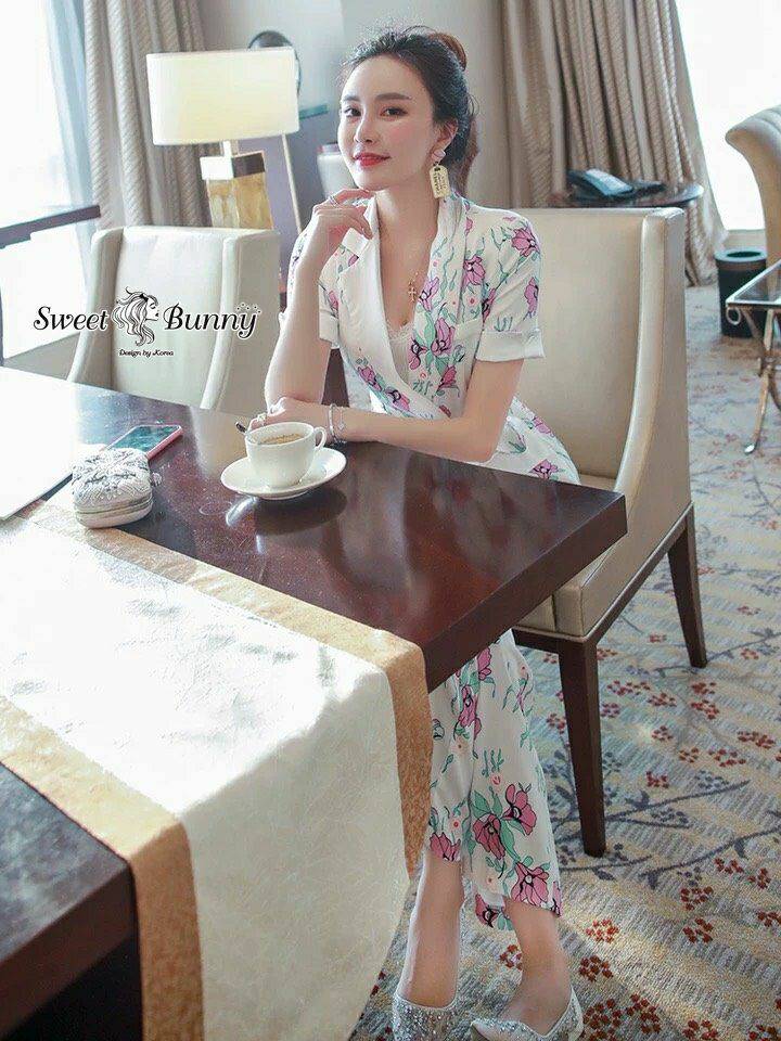 ชุดเซ็ตเสื้อสูทแขนสั้น