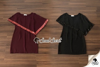ชุดเดรสคลาสสิก 2 สีดำแดง