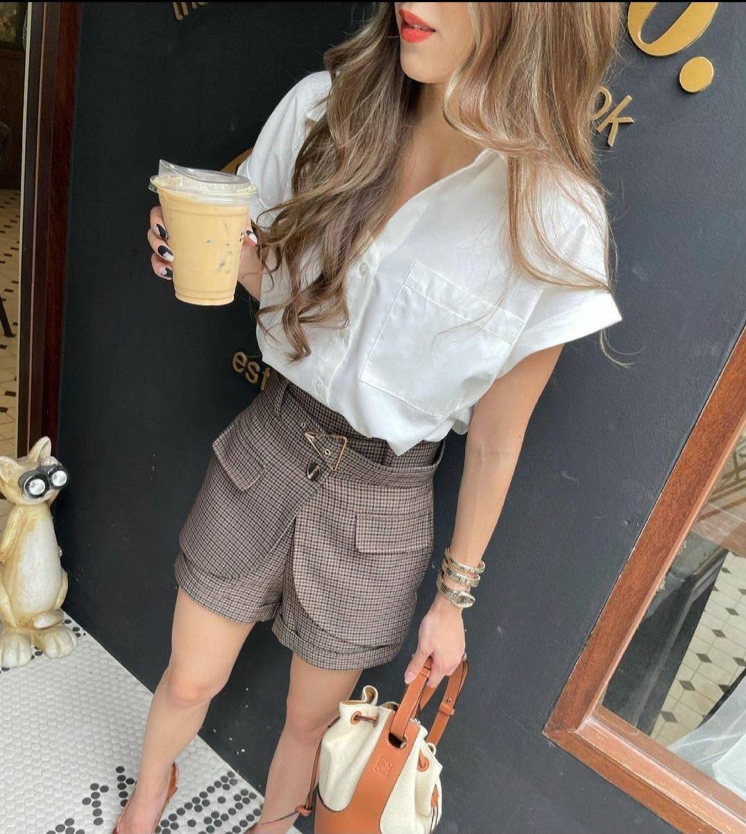 เสื้อเชิ้ตผ้านุ่มใส่สบาย กระดุมหน้า