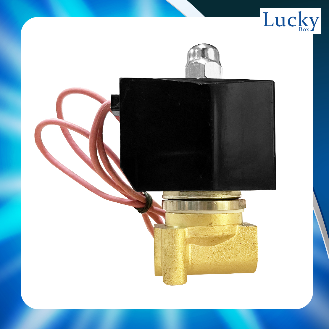 Solenoid Valve โซลินอยด์ทองเหลือง 1/4 นิ้ว (2 หุน) AC220V