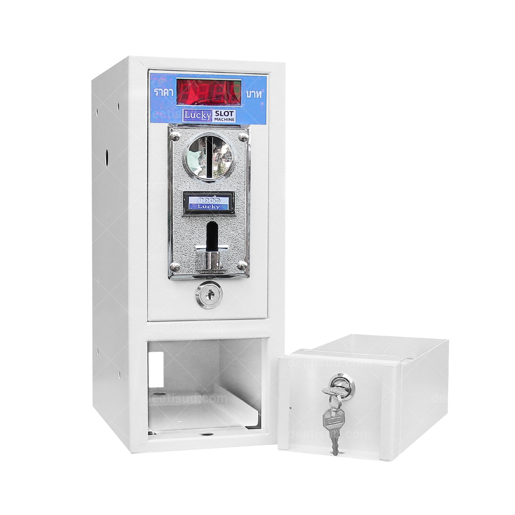 กล่องหยอดเหรียญระบบอัตโนมัติ สำหรับเครื่องซักผ้า รุ่นLK99 พร้อมบอร์ด LK-102