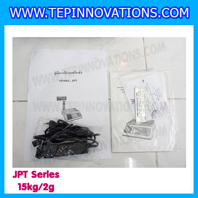 เครื่องชั่งดิจิตอล15กิโลกรัม เครื่องชั่งดิจิตอล15kg เครื่องชั่งคำนวณราคา เครื่องชั่งคิดเงินพร้อมปริ้นเตอร์ในตัว พิกัด 15kg ความละเอียด 2g ยี่ห้อ JADEVER รุ่น JPT (ผ่านตรวจรับรองจากสำนักงานกลางชั่งตวงวัด)