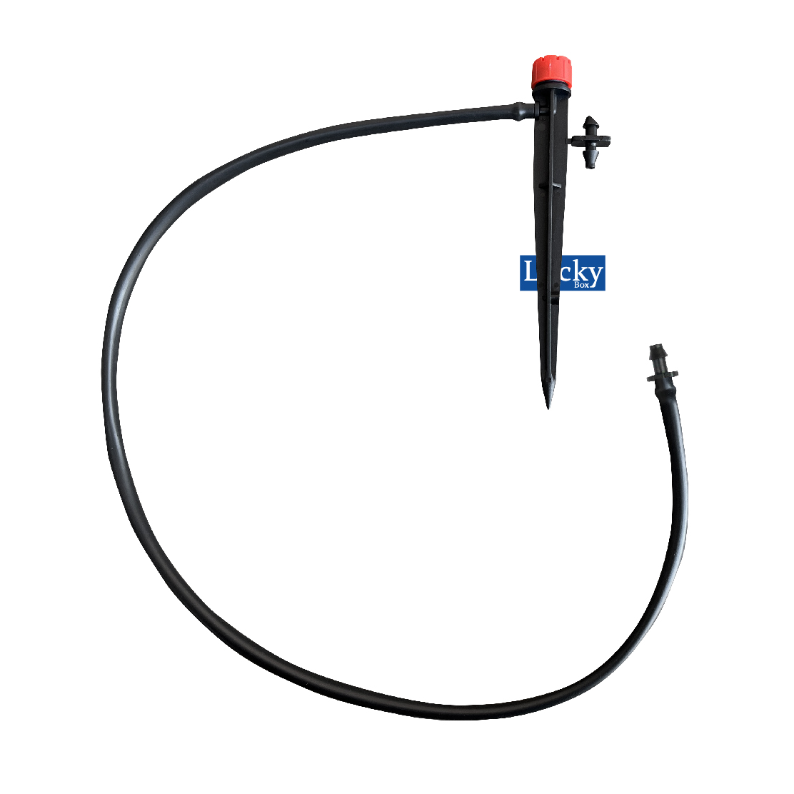 หัวน้ำหยดหมุนปรับได้ พร้อมขาปัก 13 ซม. และสายไมโคร ยาว 50 ซม. (แพ็ค 20 ชิ้น)