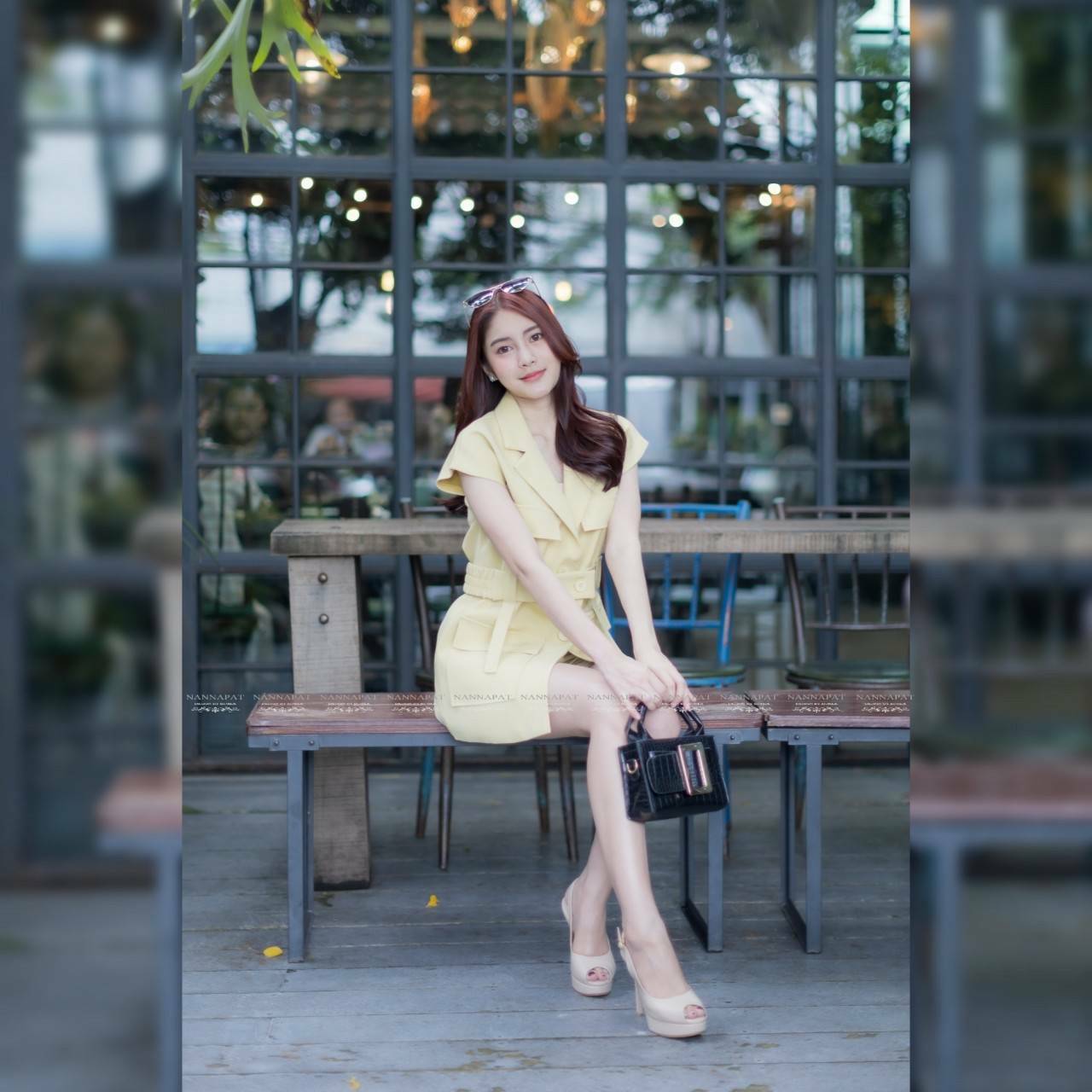 เสื้อคอปกแขนกุด กระดุมหน้า