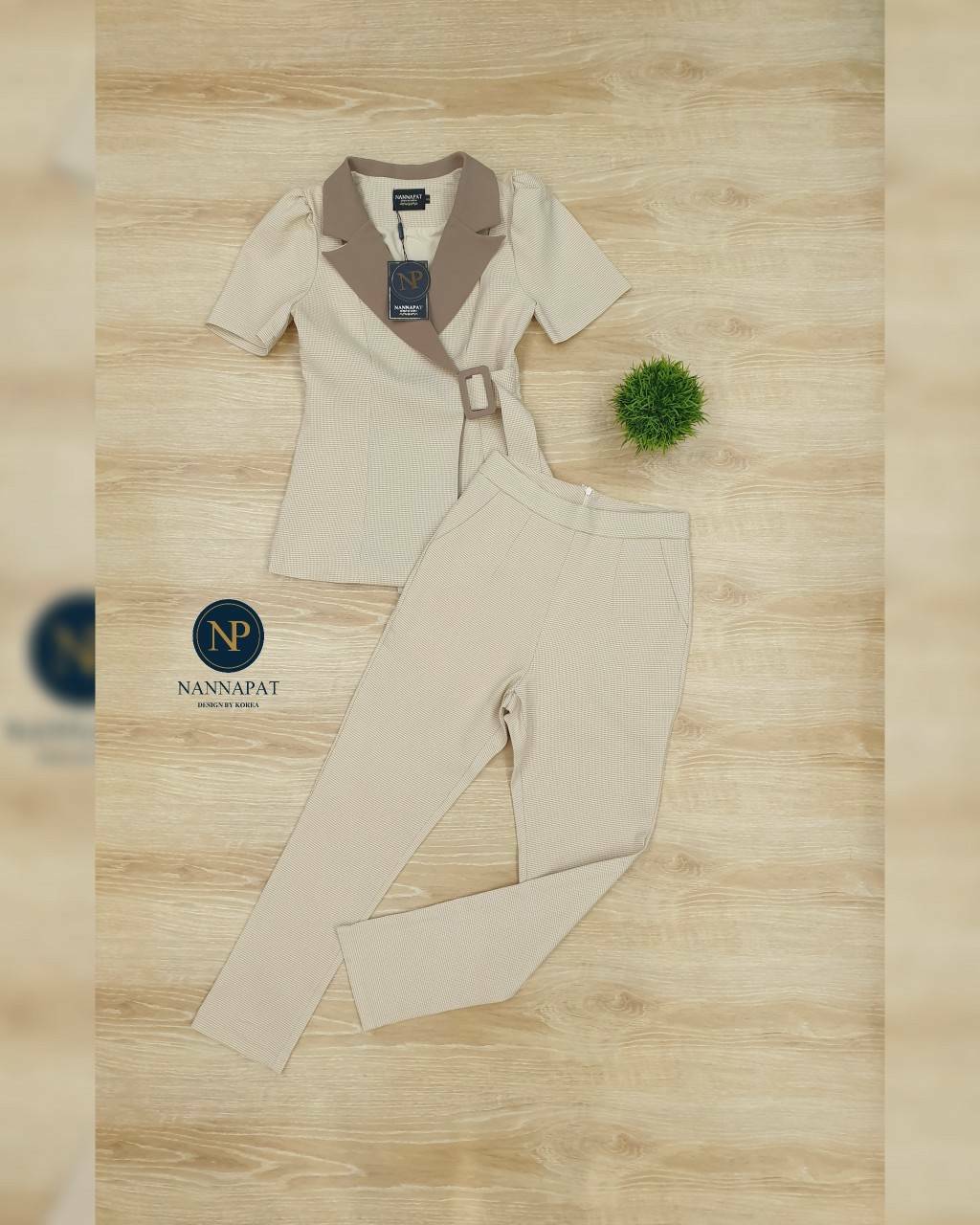 เซทผ้าสูทกางเกงเข้ารูป