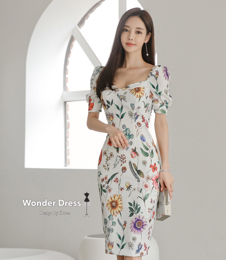 เดรสทรงสวยเนื้อผ้าคอต