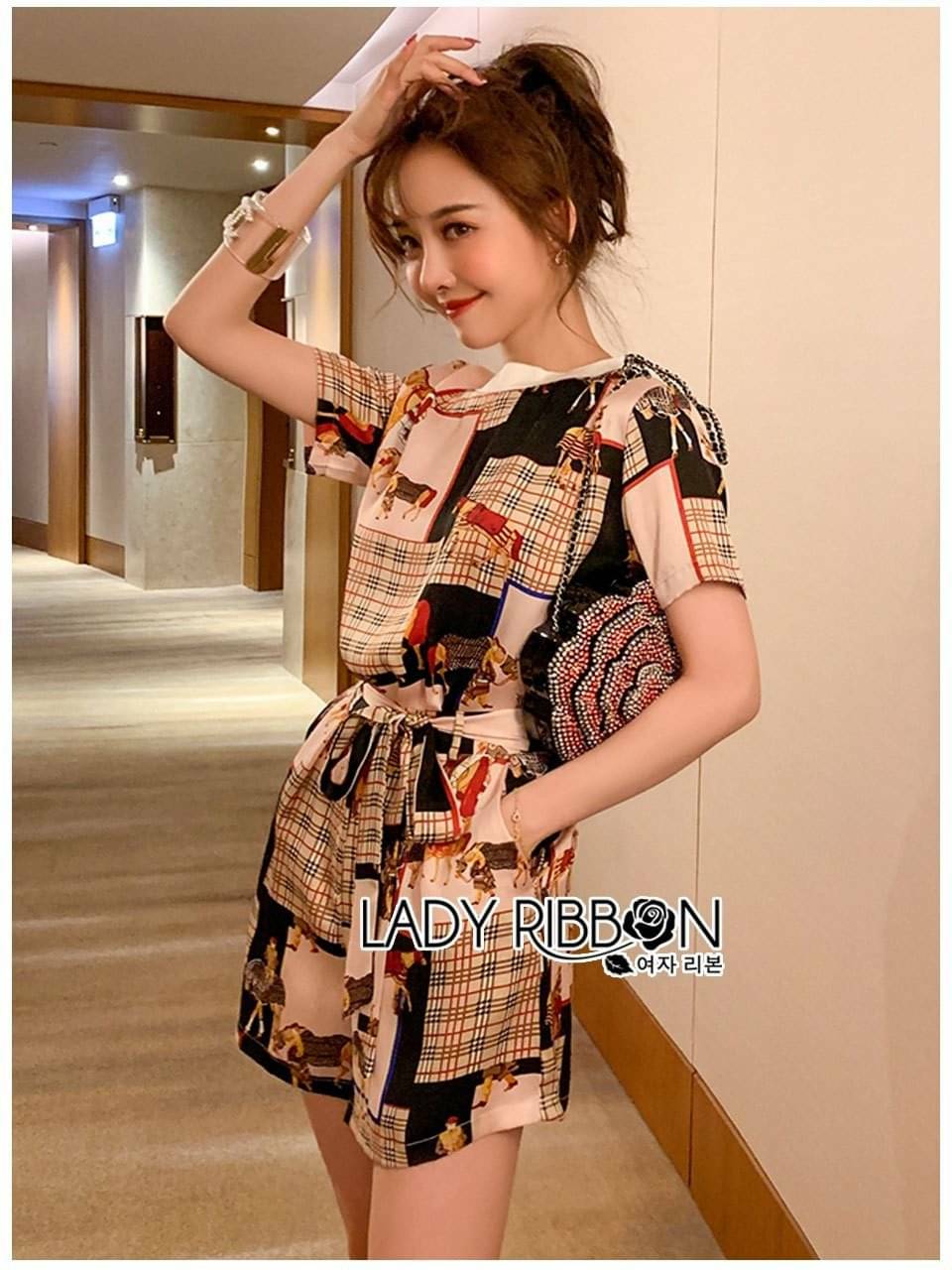 เซ็ตเสื้อแขนสั้นพิมพ์ลาย