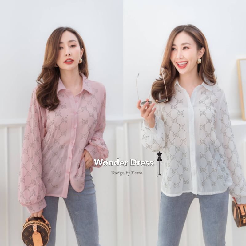 เสื้อชีฟองเกาหลีเกรดพรีเมี่ยม