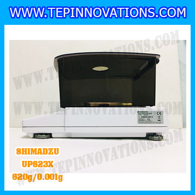 เครื่องชั่งดิจิตอล ทศนิยม 3 ตำแหน่ง รุ่น UP623X 620gx0.001g เครื่องชั่งละเอียดสูง620g เครื่องชั่งน้ำหนัก620g ตาชั่ง620กรัม พิกัดน้ำหนัก 620g ความละเอียด 0.001g ยี่ห้อ SHIMADZU รุ่น UP623X