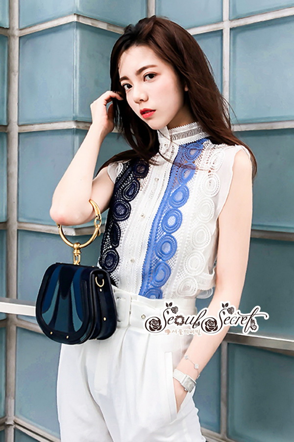 ผ้าทอลายลูกไม้เล่นลายฉลุวงกลมสวยเก๋