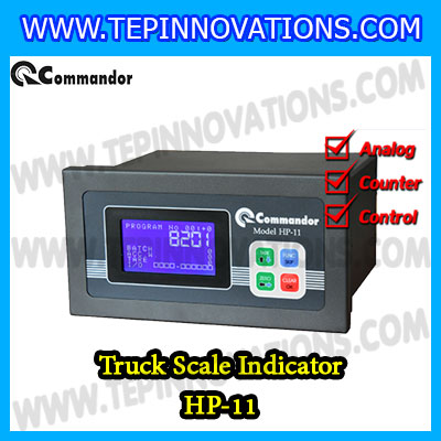 หัวอ่านเครื่องชั่งรถบรรทุก Controller INDICATOR Commandor HP-11 จอแสดงน้ำหนักเครื่องชั่งรถบรรทุก Truck Scale ยี่ห้อ Commandor รุ่น HP-11